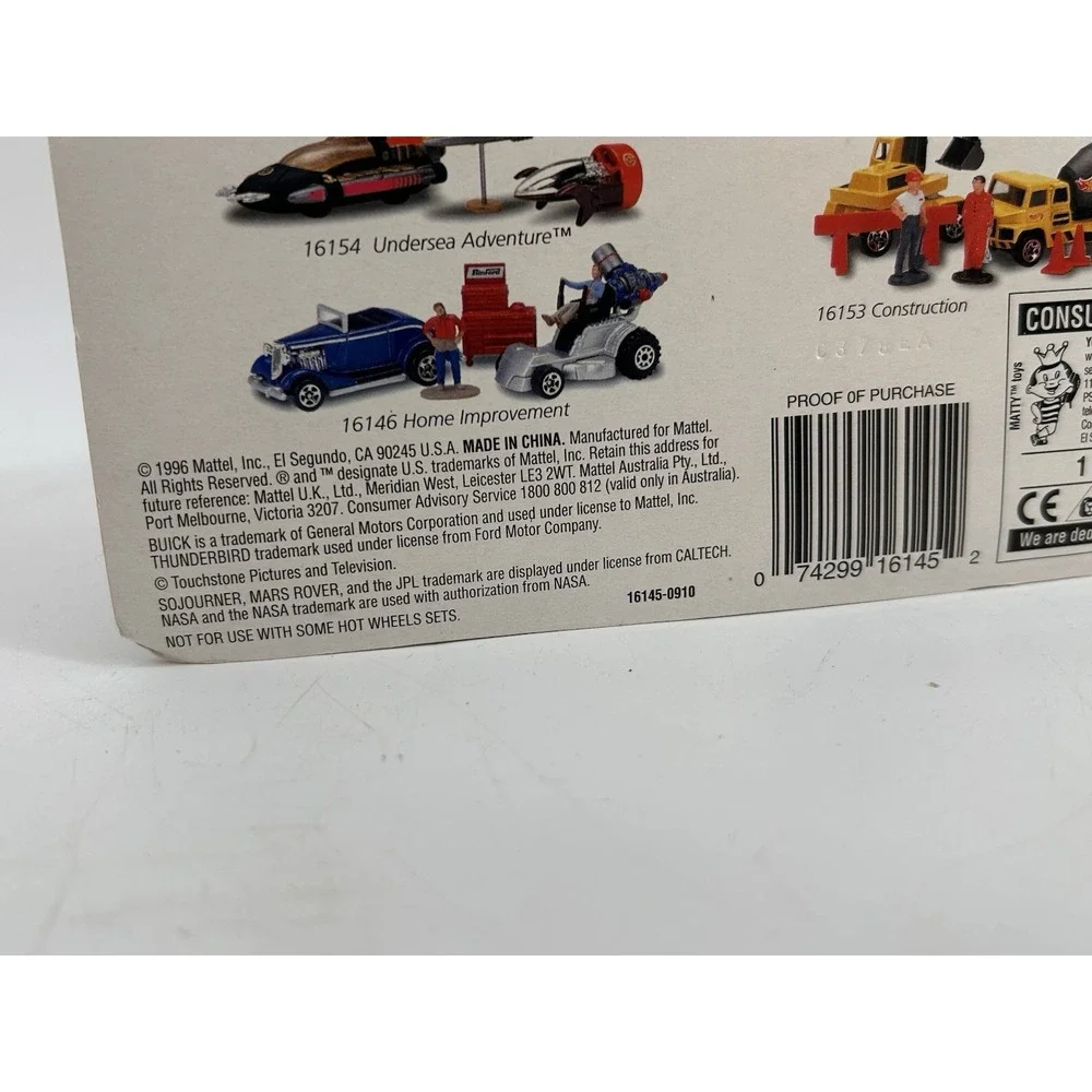 Hot Wheels Action Pack July 4, 1997 JPL Sojourner Mars Rover, Pathfinder, Lander